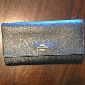 Coach Midnight Leather Wallet